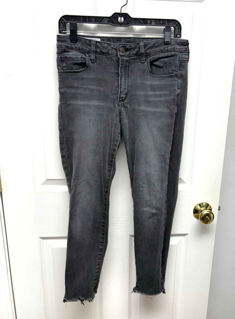 Gap Jeans Charcoal Black Universal Jegging Mid Rise Cropped, Women's Size 10P